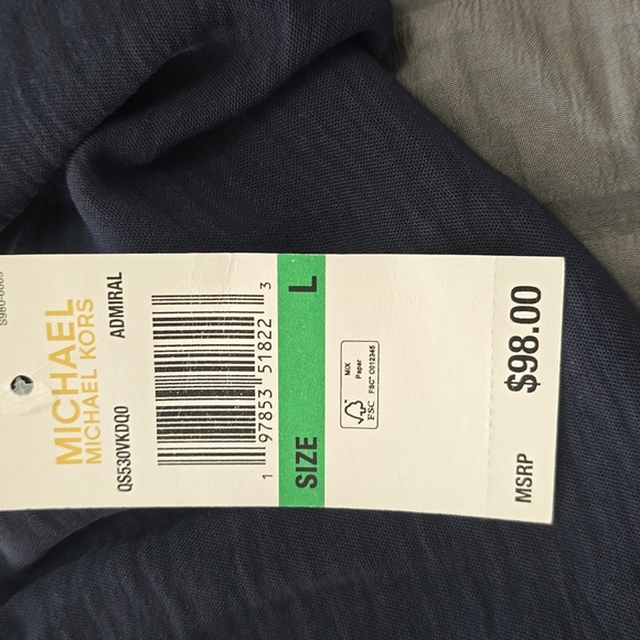 Michael Kors Black Wide Leg Pant Sz Lg Nwt - Picture 7 of 9